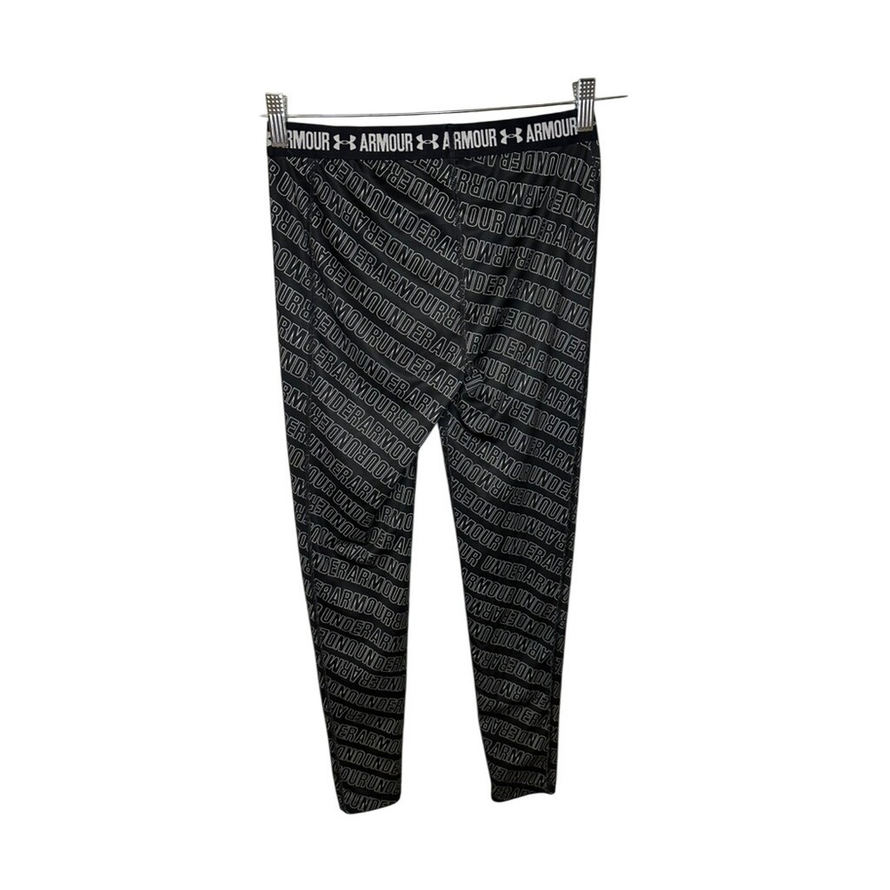 Under Armour Leggings Athletic Activewear Womens Allover Print - Picture 2 of 2